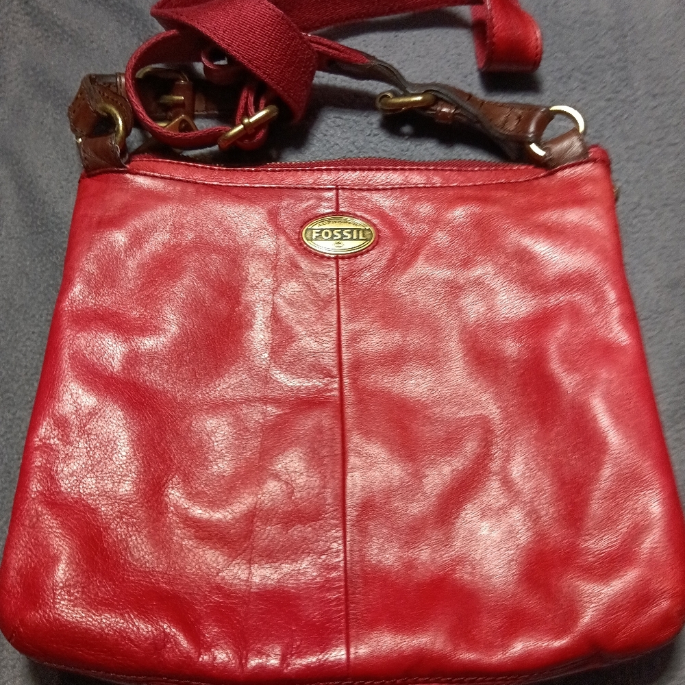 Fossil Crossbody Bag Red